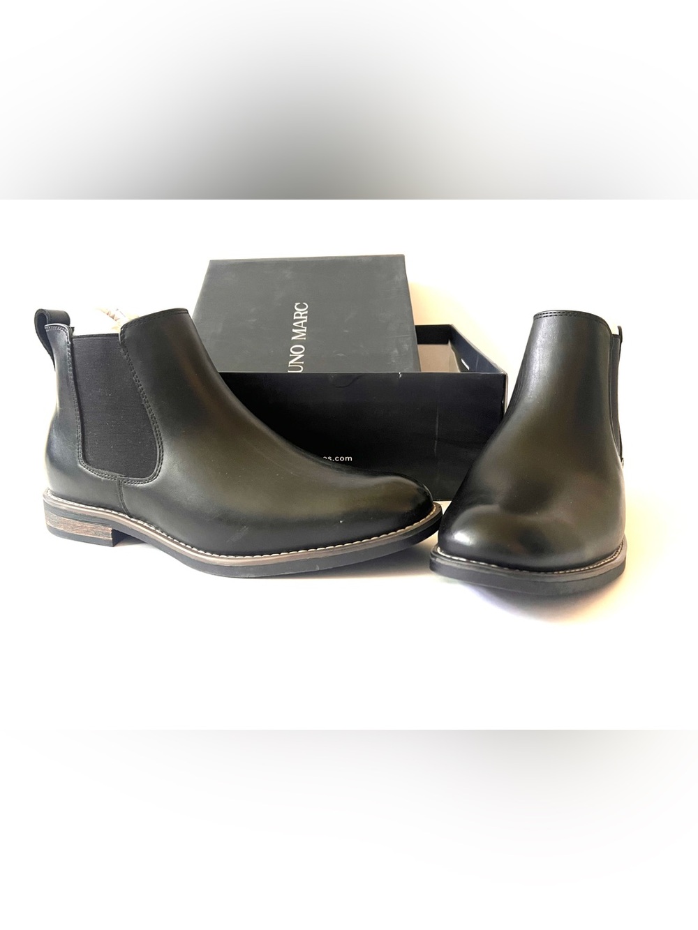BRUNO MARC Men's Black Boots size 10.5